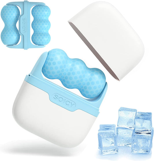 Ice Roller Masajeador Facial + + REGALO🎁: 3x Mascarillas Hidrolizadas de Colágeno