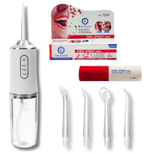 Irrigador Dental + Spray Bucal Anti-Mal Aliento DE REGALO🎁