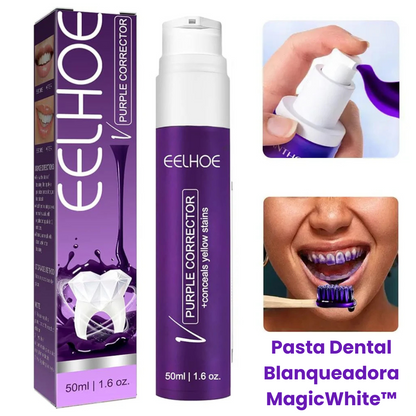 Crema Dental Morada Blanqueadora MagicWhiteX™